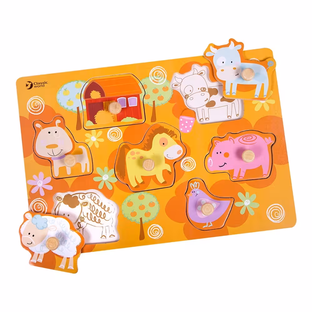پازل چوبی مزرعه کلاسیک ورد Classic World