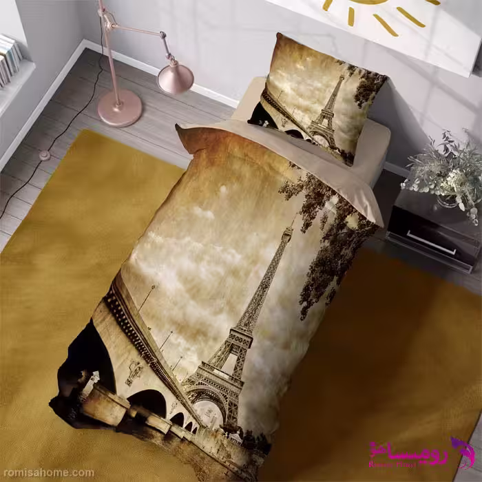 قیمت و خرید روتختی طرح ایفل یک نفره برند دکو کد B184