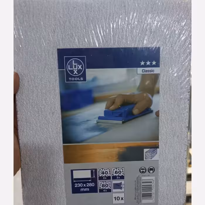 کاغذ سمباده چوب /فلزات پلاستیک 10برگ 23در 28سانت ساخت و مونتاژ المان