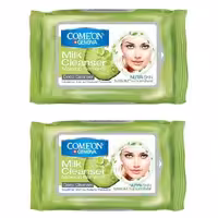 دستمال مرطوب کامان مدل Milk مجموعه 2 عددی