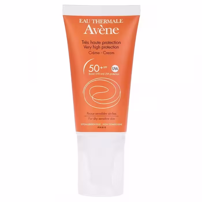 کرم ضد آفتاب اَون Avene با SPF50 مخصوص پوست خشک و حساس حجم 50 میل