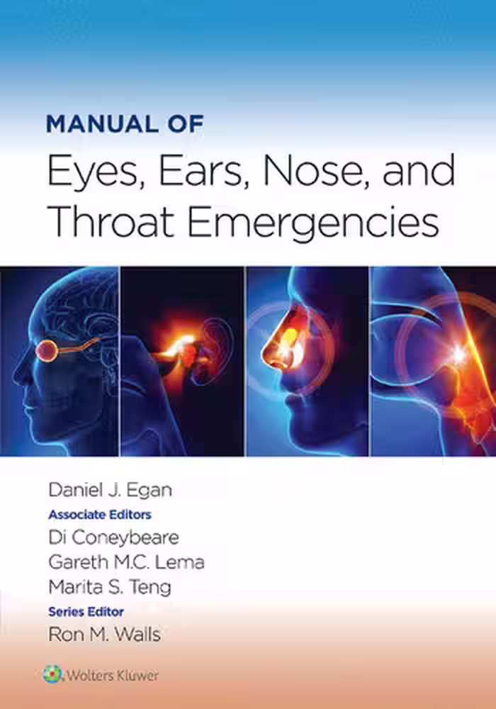 خرید و دانلود نسخه کامل کتاب Manual of Eyes, Ears, Nose, and Throat Emergencies