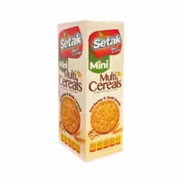 بیسکویت سبوس دار چند غله مینی ساده ستاک 140 گرمی