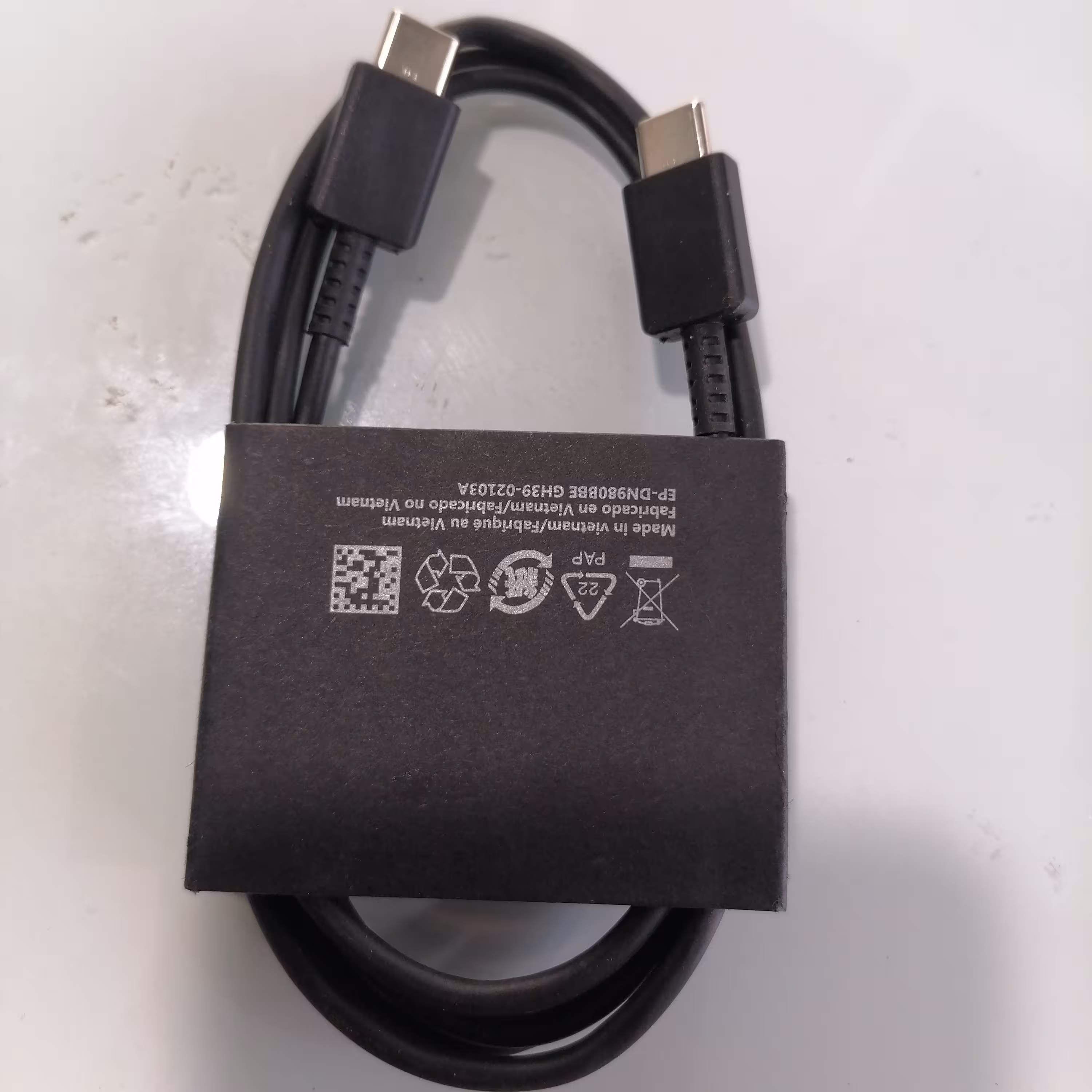 کابل شارژ اصلی دو سر تایپ سی(PD) سامسونگ 3 آمپر سوپر فست شارژ ساخت ویتنام