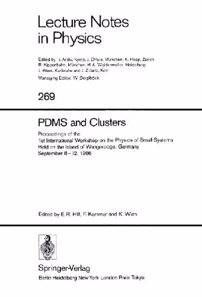 خرید و دانلود نسخه کامل کتاب PDMS and Clusters