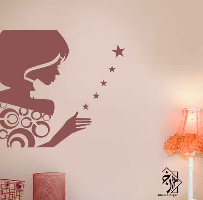 شابلون دیواری نیمرخ کد 110