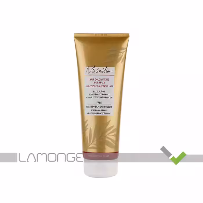 ماسک مو تثبیت کننده رنگ مو مناسب موهای رنگ شده و کراتینه (خارج حمام)  تیوپی ماکسیمیلیان