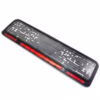 قاب پلاک خودرو مدل طلق دار | جنس پلاستیک فشرده بسته 2 عددی