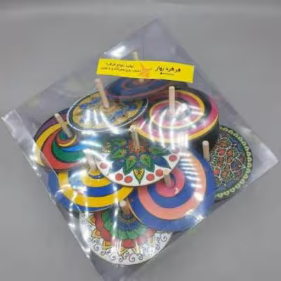 فرفره چوبی بزرگ (بسته 18عددی )
