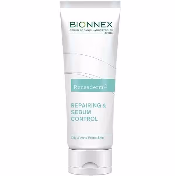 کرم مرطوب کننده و آبرسان بایونکس bionnex اصل سری رنسادرم Rensaderm حجم 30 میل | کنترل سبوم پوست چرب و آکنه دار