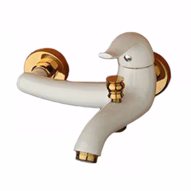 دوش راسان سفید طلایی مدل اکتاو