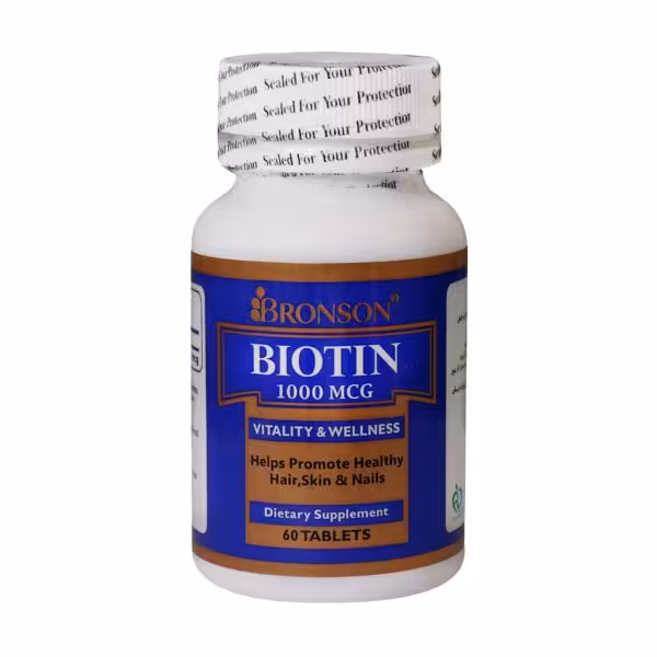 قرص بیوتین 1000 میکروگرم برونسون 60 عدد