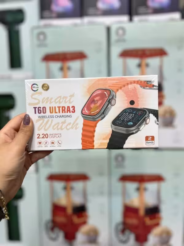 ساعت هوشمند صفحه امولد مدل T60 ULTRA3