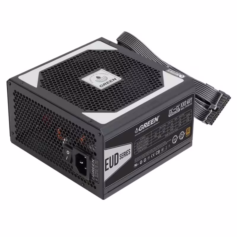منبع تعذیه کامپیوتر گرین مدل GP480A EUD با توان 480 وات