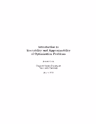 خرید و دانلود نسخه کامل کتاب Tractability and approximability of optimization problems
