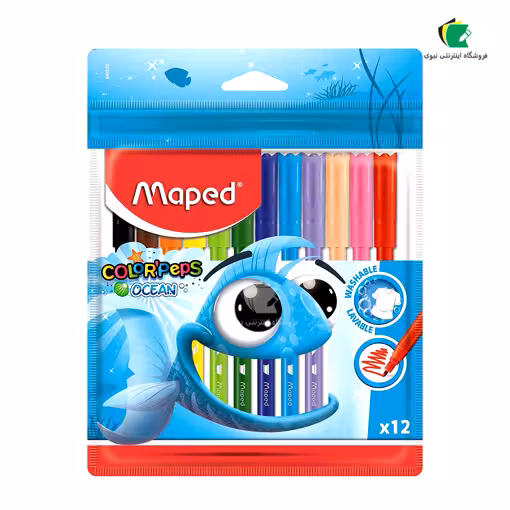 ماژیک 12 رنگ مپد مدل اقیانوس