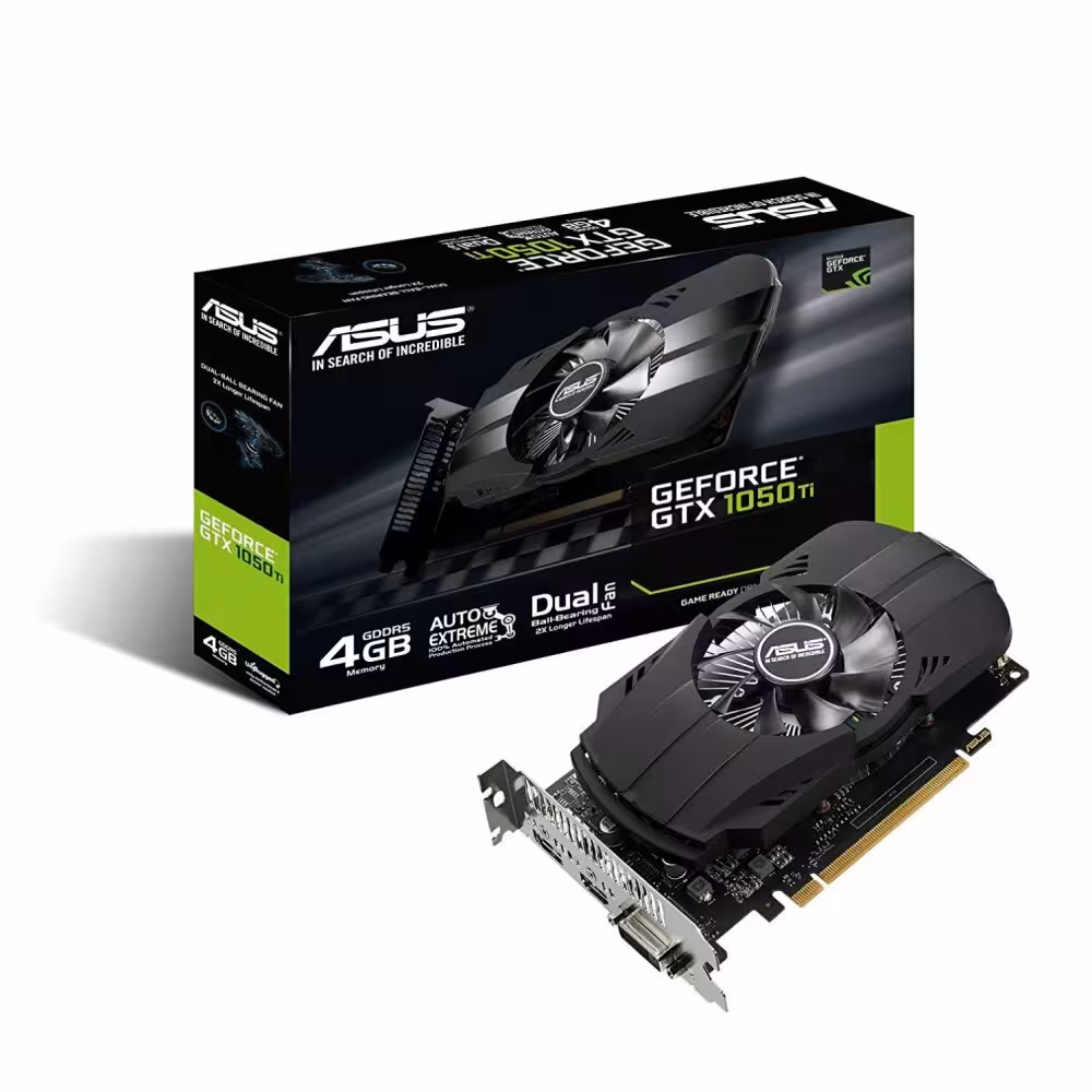 خرید کارت گرافیک ایسوس Graphics ASUS PH-GTX1050TI-4G با بهترین قیمت