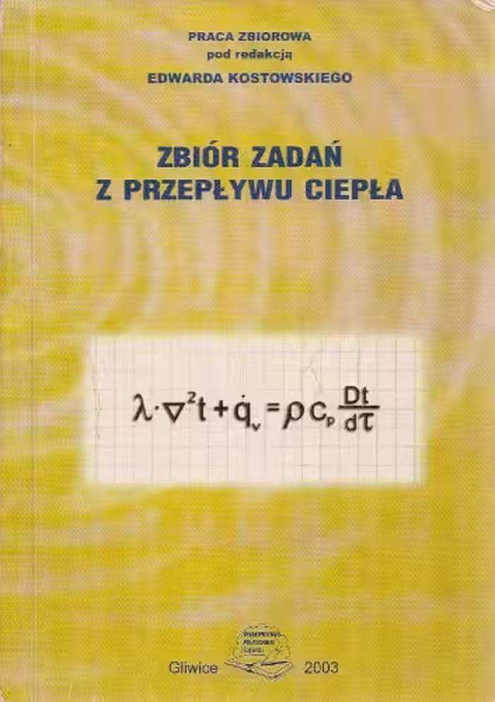 خرید و دانلود نسخه کامل کتاب Zbior zadan z przeplywu ciepla