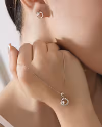 نیمست نقره جواهری خارجی کد 00031