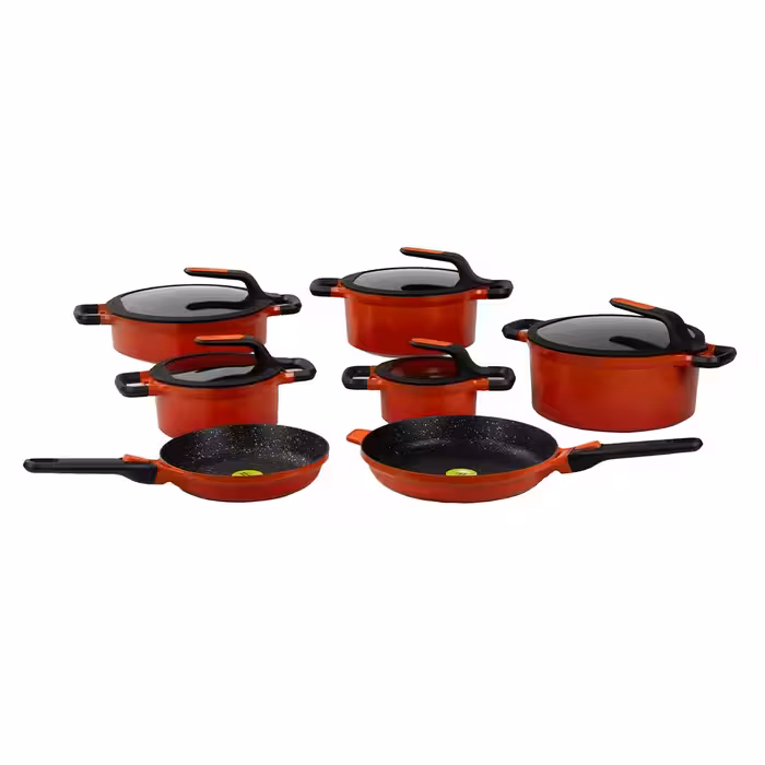 سرویس پخت و پز 7 پارچه برگهف سری GEM stay cool - قرمز