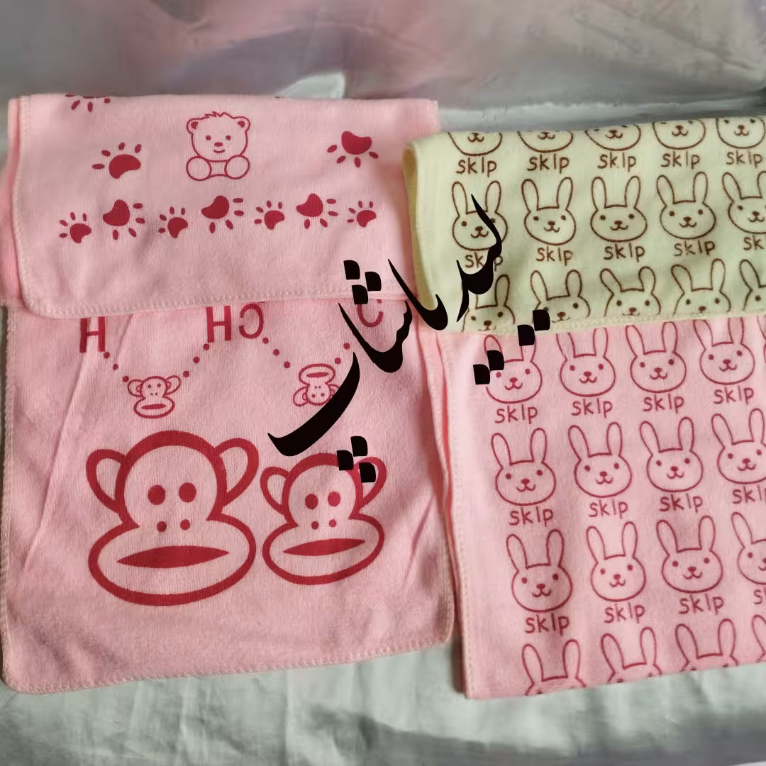 دستمال نظافت طرح میمون و خرس