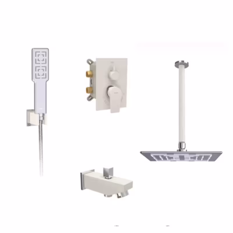 شیر توکار حمام تیپ 4 رومر شیری کروم شودر