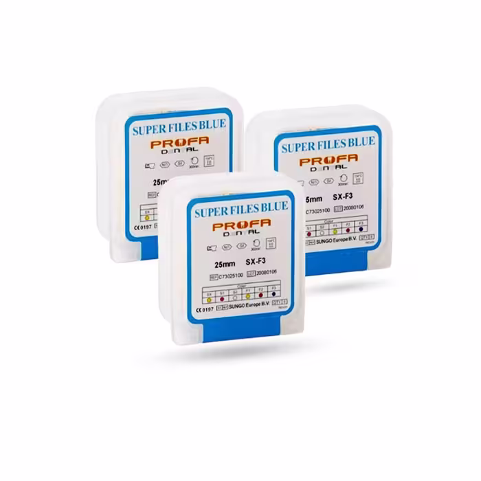 فایل روتاری بلو 25 میلی‌متر پروفا Super Files Blue Profa