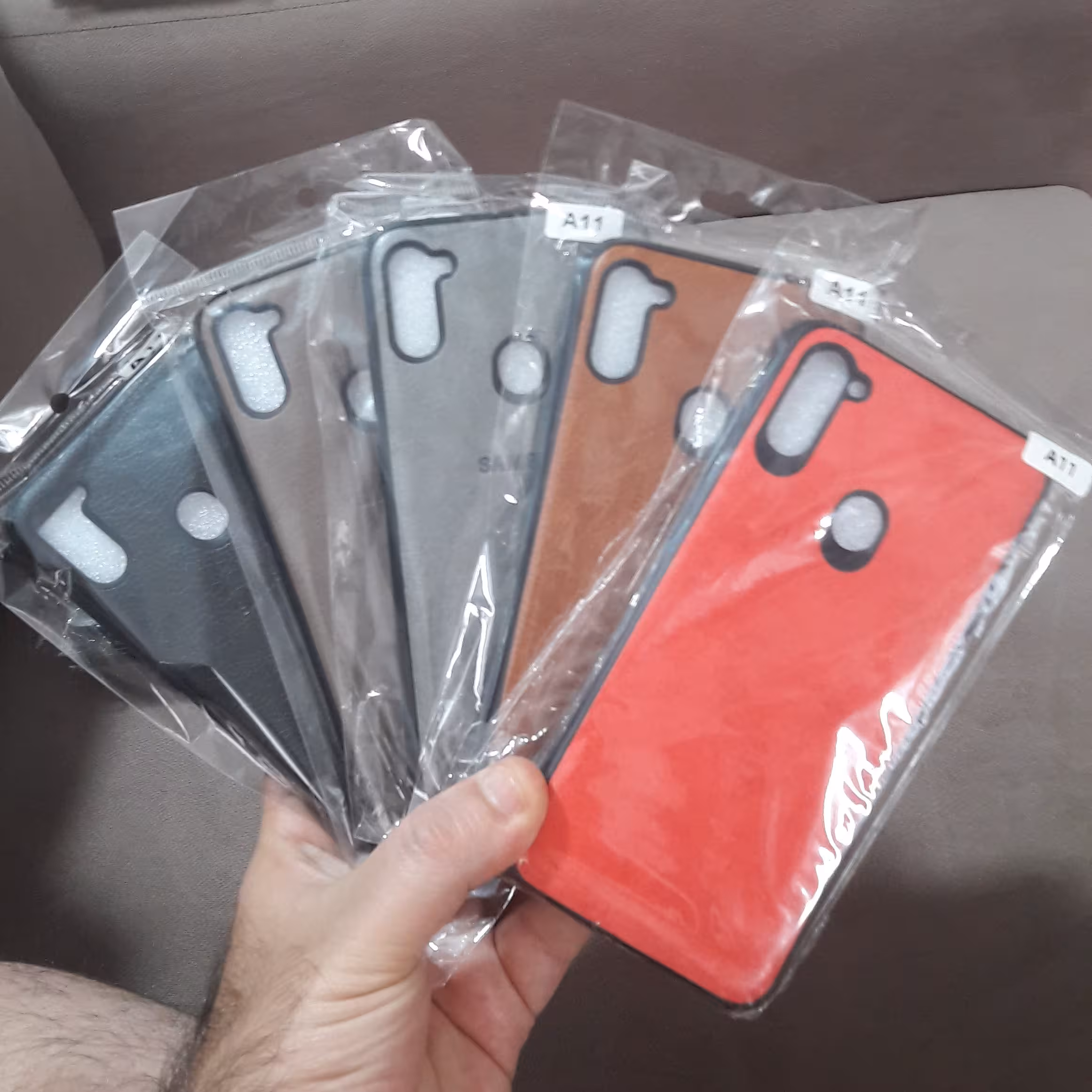 قاب ژله ای چرمی سامسونگA11