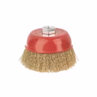 فرچه سیمی کاسه‌ای طلایی افشان قطر 13 سانتی‌