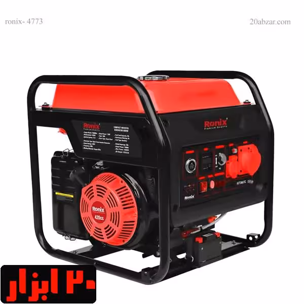 ژنراتور اینورتر کامپکت بنزینی 80000 وات رونیکس مدل RH-4773