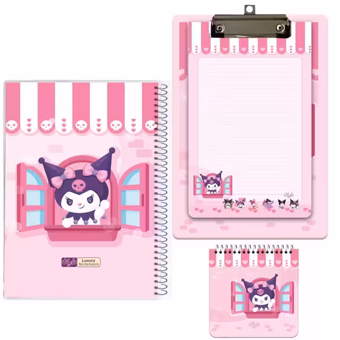 بسته لوازم تحریر دایان مدل کرومی کد 06 مجموعه سه عددی | کالا مکس