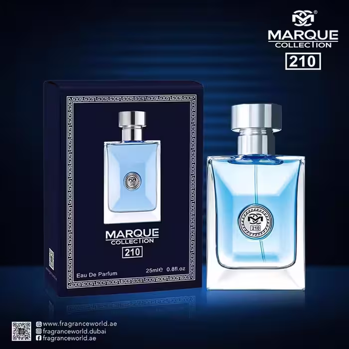 عطر ادکلن مردانه ورساچه پورهوم مارکویی کالکشن کد 210 (Versace Pour Homme) حجم 25 میل