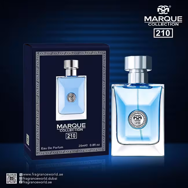 عطر ادکلن مردانه ورساچه پورهوم مارکویی کالکشن کد 210 (Versace Pour Homme) حجم 25 میل