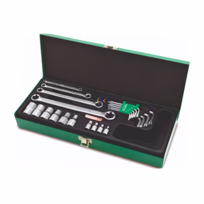 جعبه بکس و آچار 23 پارچه E مدل GAAD2302 تاپ تول TOPTUL