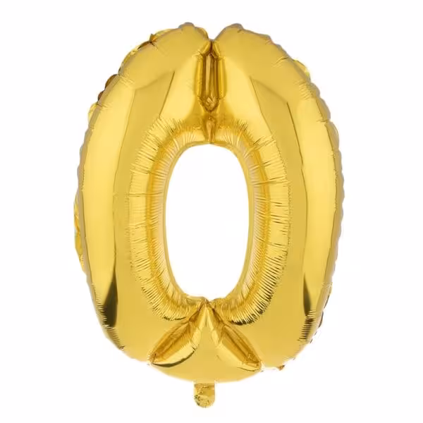 بادکنک فویلی عدد صفر