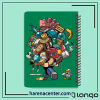 دفتر مدرسه طرح اسبابکشی ماینکرفت برند لانگو