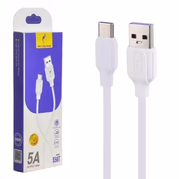 کابل شارژ تایپ سی (Type-C) اسکای دلفین (SKYDOLPHIN) طول 1 متر مدل S56T