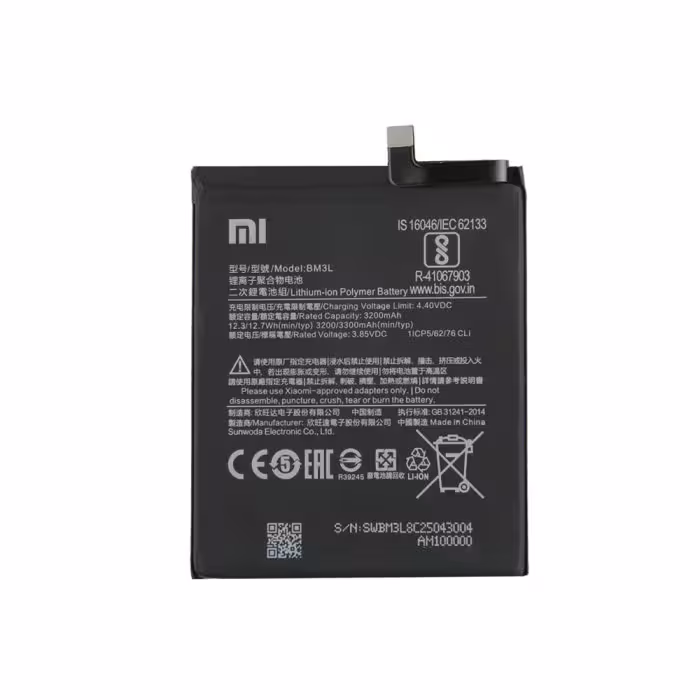 باتری اصلی شیائومی Mi 9 مدل BM3L ظرفیت 3300mAh
