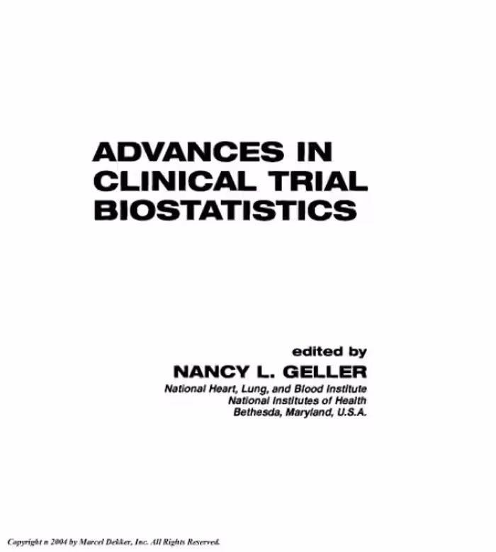 خرید و دانلود نسخه کامل کتاب Advances in Clinical Trial Biostatistics
