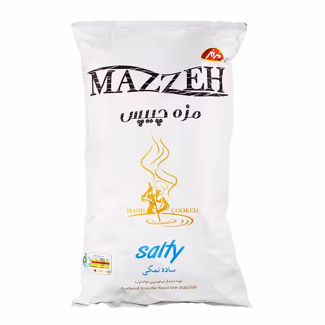 مزه چیپس ساده نمکی الگانس مزمز 120 گرمی