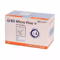 سرسوزن تزریق انسولین BD گیج 31 طول 4 میلی متر