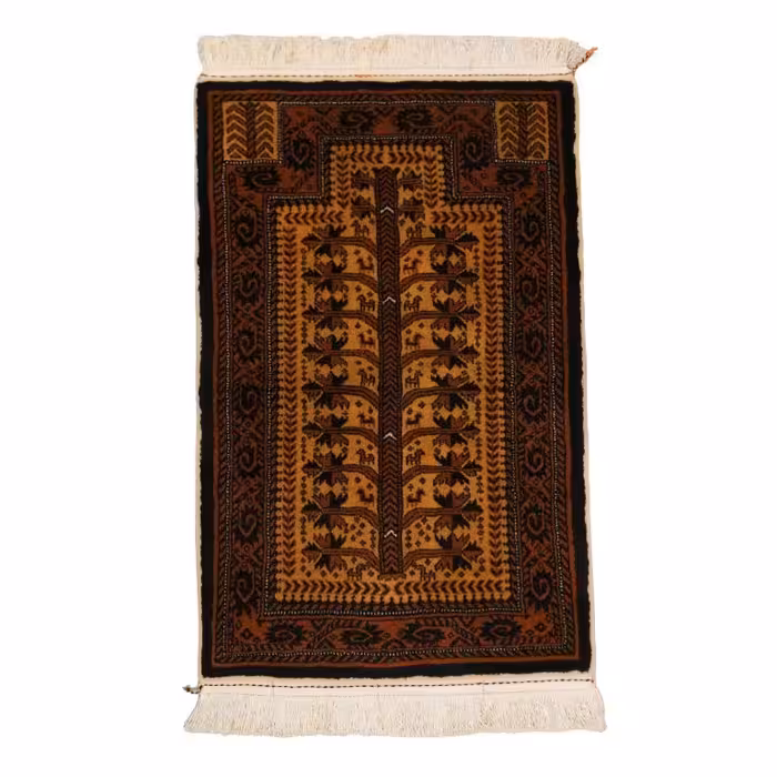 فرش دستباف یک متری طرح بلوچی کد 4030603