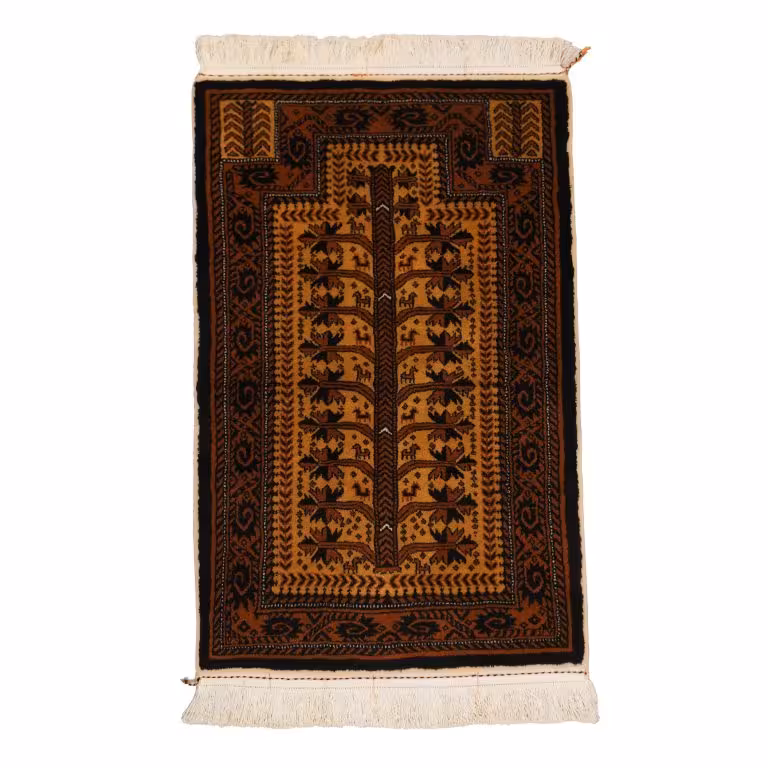 فرش دستباف یک متری طرح بلوچی کد 4030603