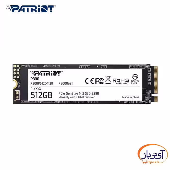 حافظه اس اس دی اینترنال Patriot P300 ظرفیت 512 گیگابایت