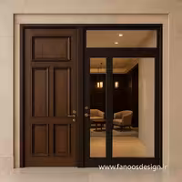 درب لابی هتل مدرن – طراحی لوکس و مقاوم برای ورودی هتل‌های 4 و 5 ستاره