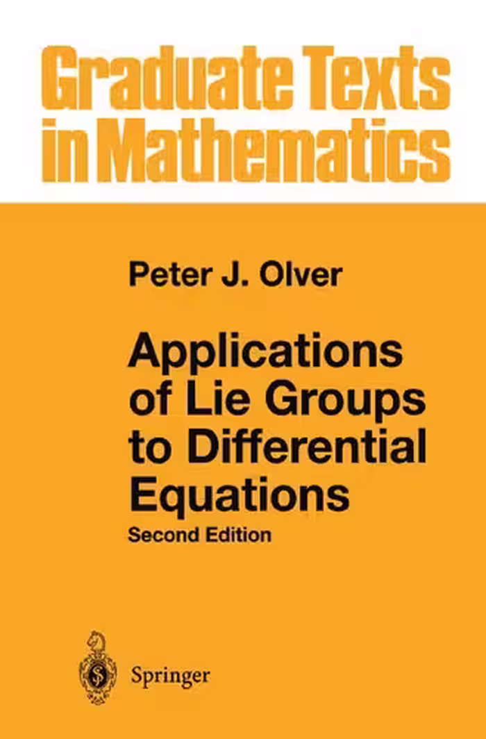 خرید و دانلود نسخه کامل کتاب Applications of Lie Groups to Differential Equations