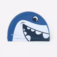 کلاه شنا نابایجی – دکتلون Nabaiji Swimming Cap – Size S – Blue/Shark Printed