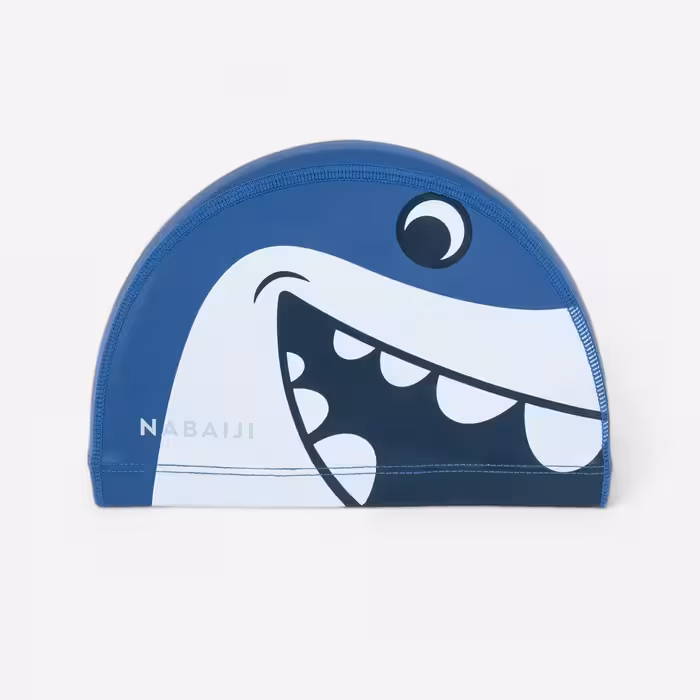 کلاه شنا نابایجی – دکتلون Nabaiji Swimming Cap – Size S – Blue/Shark Printed