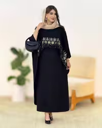 ست پیراهن رویه دار فاخر جنس ابروبادی زنانه