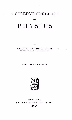خرید و دانلود نسخه کامل کتاب A College Text-Book Of Physics